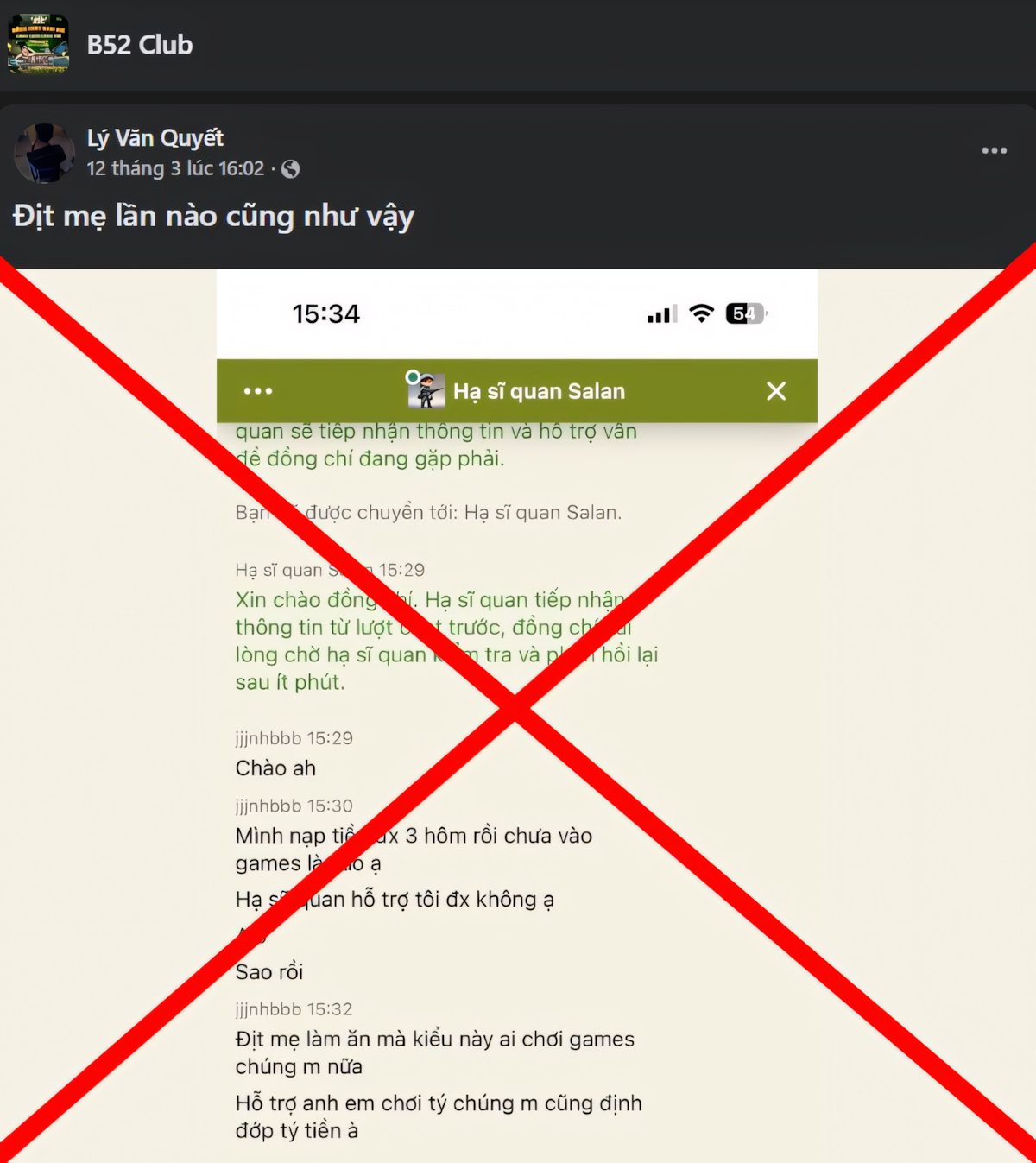 Phân tích trò chơi xấu B52club của các brand lừa đảo